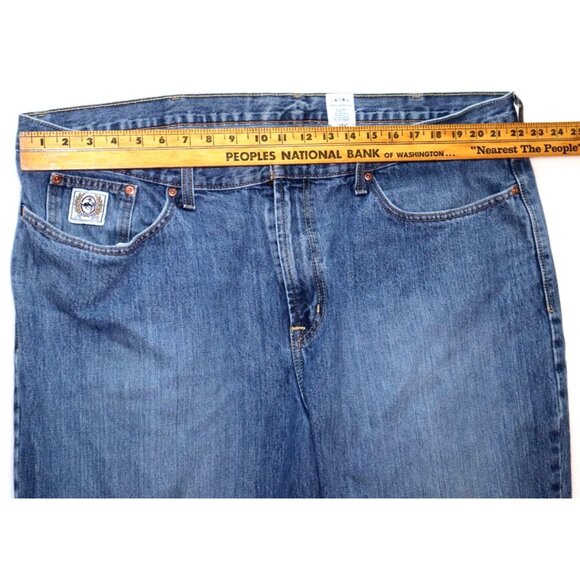 Cinch Up Blue Denim Jeans 44x32 Relaxed Fit Cowboy Western Aesthetic - Picture 9 of 9